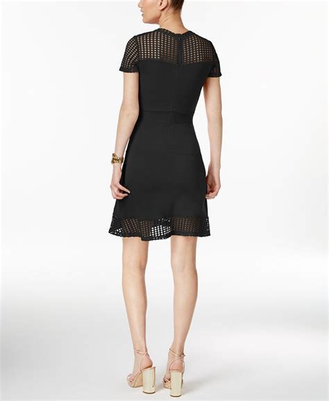 michael michael kors petite lace godet flare dress|Michael Kors Lace Dress Petite Dresses for Women .